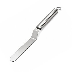 Pasta Spatulası İnox Kıvrık Oval Uçlu 15 cm 