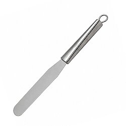 Pasta Spatulası İnox Düz Oval Uçlu 25 cm 