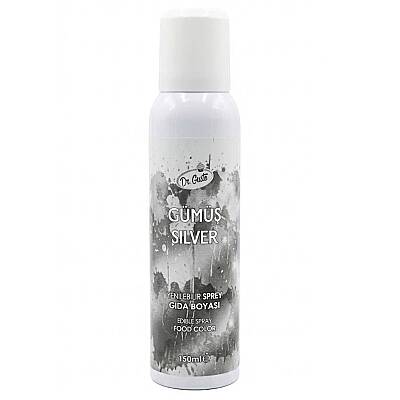 Sprey Gıda Boyası 150 ml Gümüş - 1