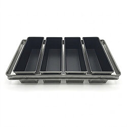 Tost Ekmek Pişirme Kalıbı 10x10x30 cm 4’lü Set - 2