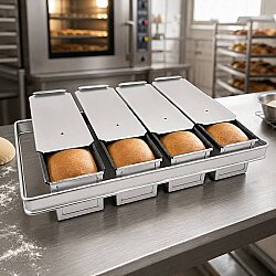 Tost Ekmek Pişirme Kalıbı 10x10x30 cm 4’lü Set - 3