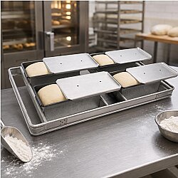 Tost Ekmek Pişirme Kalıbı 8x12x20 cm 4’lü Set - 2