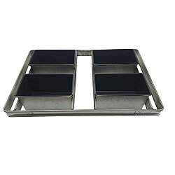 Tost Ekmek Pişirme Kalıbı 8x12x20 cm 4’lü Set - 3