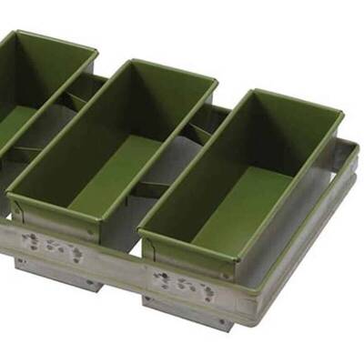 Tost Ekmek Pişirme Kalıbı 9x6x20 Cm 3 lü set - 1