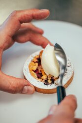 Triangle Quenelle Kaşığı Büyük Boy 2'li Set - 2