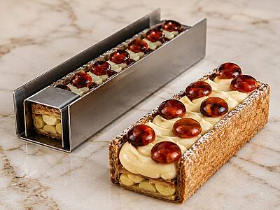 U Şeklinde Borulu Kruvasan Tart Kalıbı 15 cm - 2